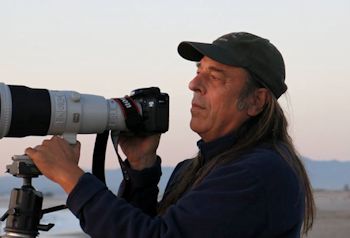 Don Baccus with Camera, photographed by Kate Spencer