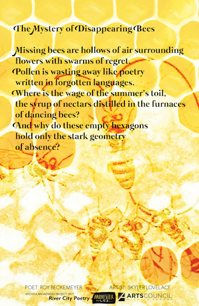 The Mystery of Disappearing Bees, photo-poem by Roy Beckemeyer and Skyler Lovelace