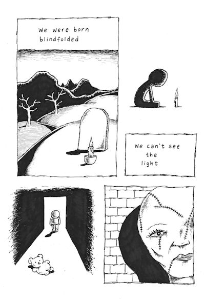 Those Branches (Panel 5 of 8), drawings by Janne Karlsson