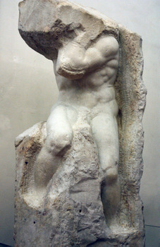 Atlas Slave, sculpture by Michelangelo