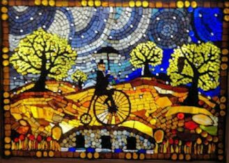 Journeyman 4, fine-art mosaic by Victor Nunnally