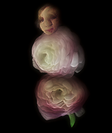 Digital art: Flower Doll, by Alexis Rotella