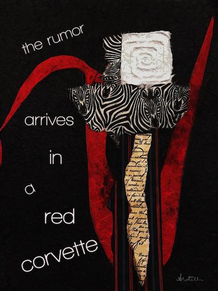 Digital Art: the rumor arrives, haiga by Alexis Rotella