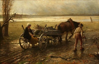 Painting by Jakub Schikaneder: The Sad Way