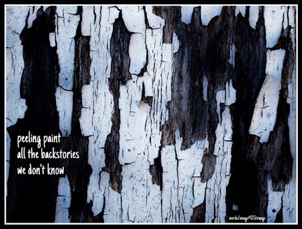 (peeling paint): haiga by Debbie Strange