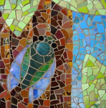 Cicada, Mosaic Art by Michael Sweere