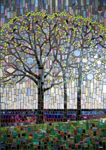 Rain Chorus, fine-art mosaic by Michael Sweere