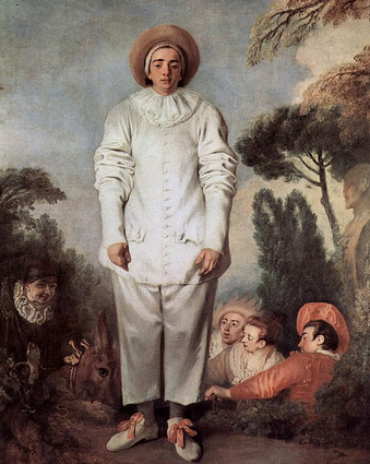 Pierrot, a painting by Antoine Watteau